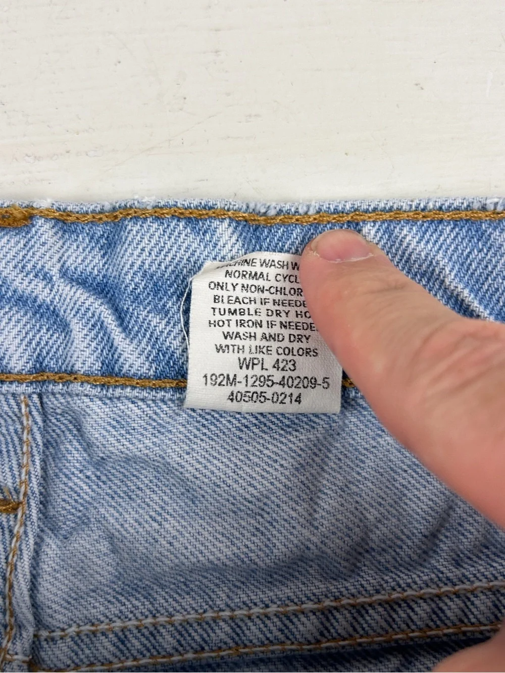 Vintage 1995 Levis 505 Straight Leg Orange Tab Denim Jeans Mens 32x32